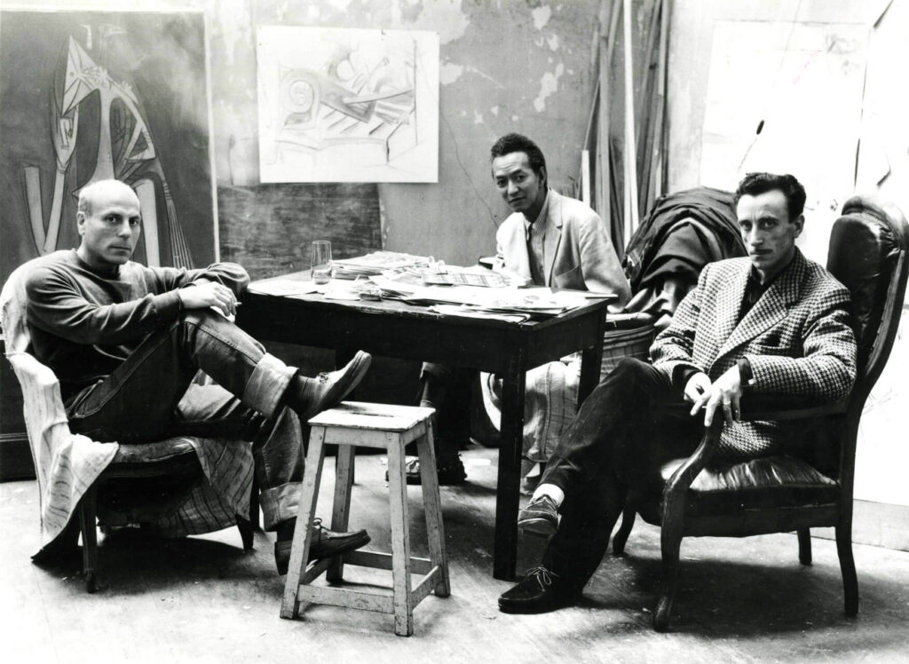 G. Luca, W. Lam, W. Freddie, Paris 1954