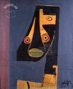 [Visage cubiste], 1939 - Wifredo Lam