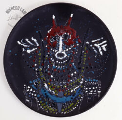 Chevalier Vermeil ceramic, 1977 - Wifredo Lam