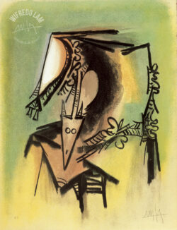 Les Loas petro enfantent dans la danse, 1973 - Etchings - Wifredo Lam