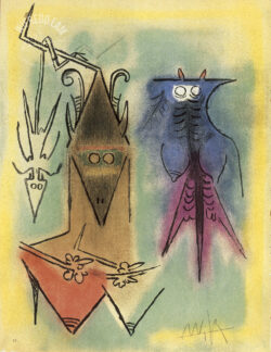 Démons familiers, 1974 - Etchings - Wifredo Lam